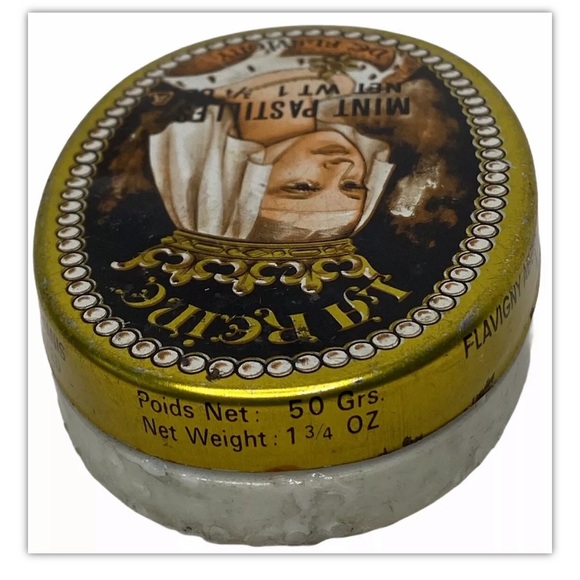 LA REINE Vintage Mint Pastille Tin Container - Picture 5 of 9